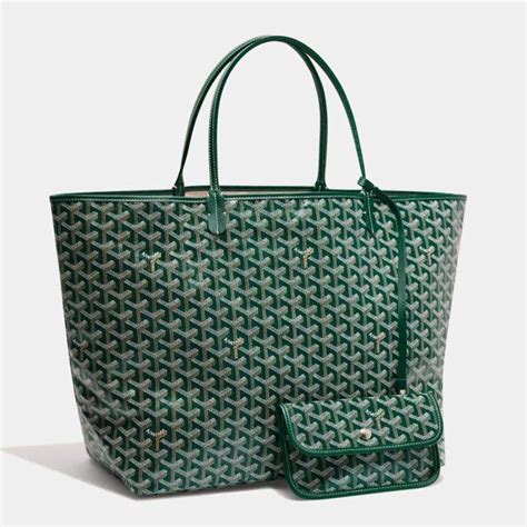 st louis goyard green|goyard st louis tote sizes.